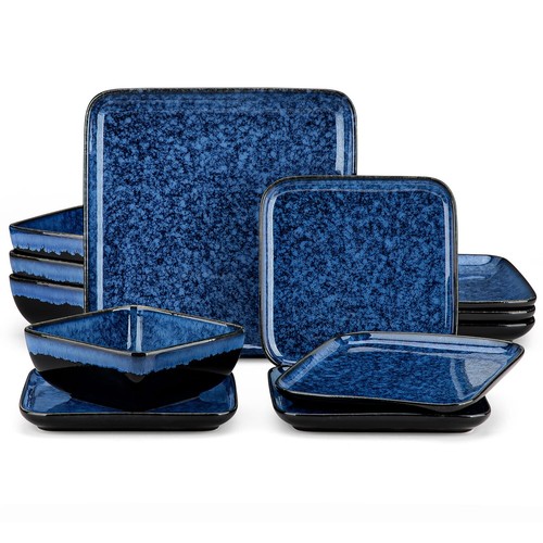 Geschirr set eckig steingut - geschirr,