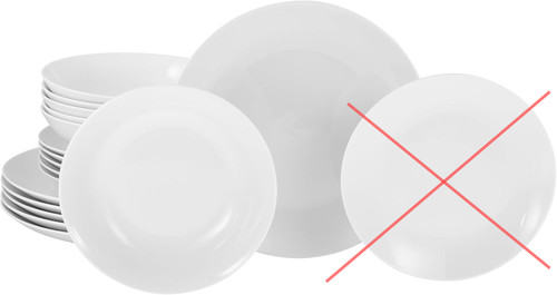 Geschirr set weiss - geschirr-set, teller